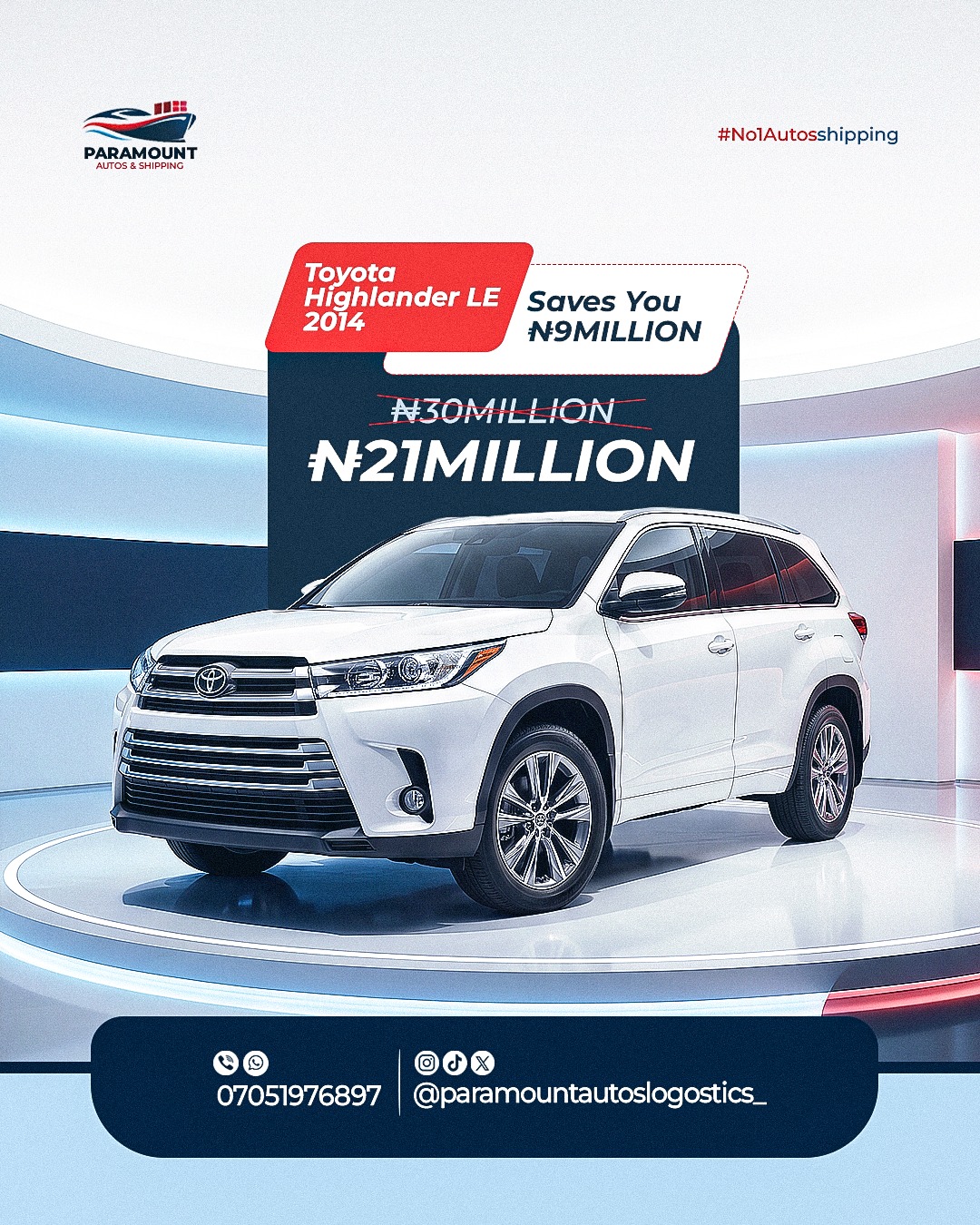 Toyota Highlander LE 2014